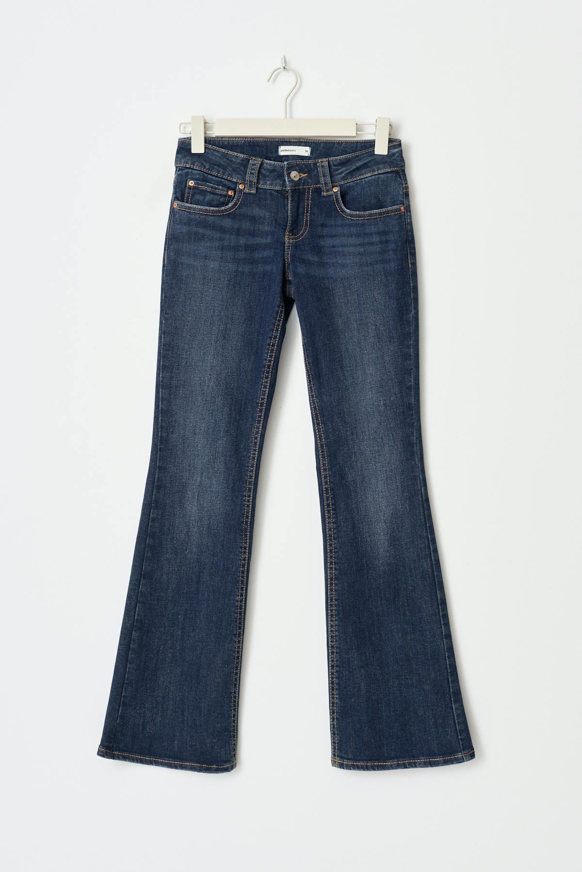 Y2k low bootcut jeans - Gris clair