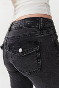Y2k low bootcut jeans - Gris