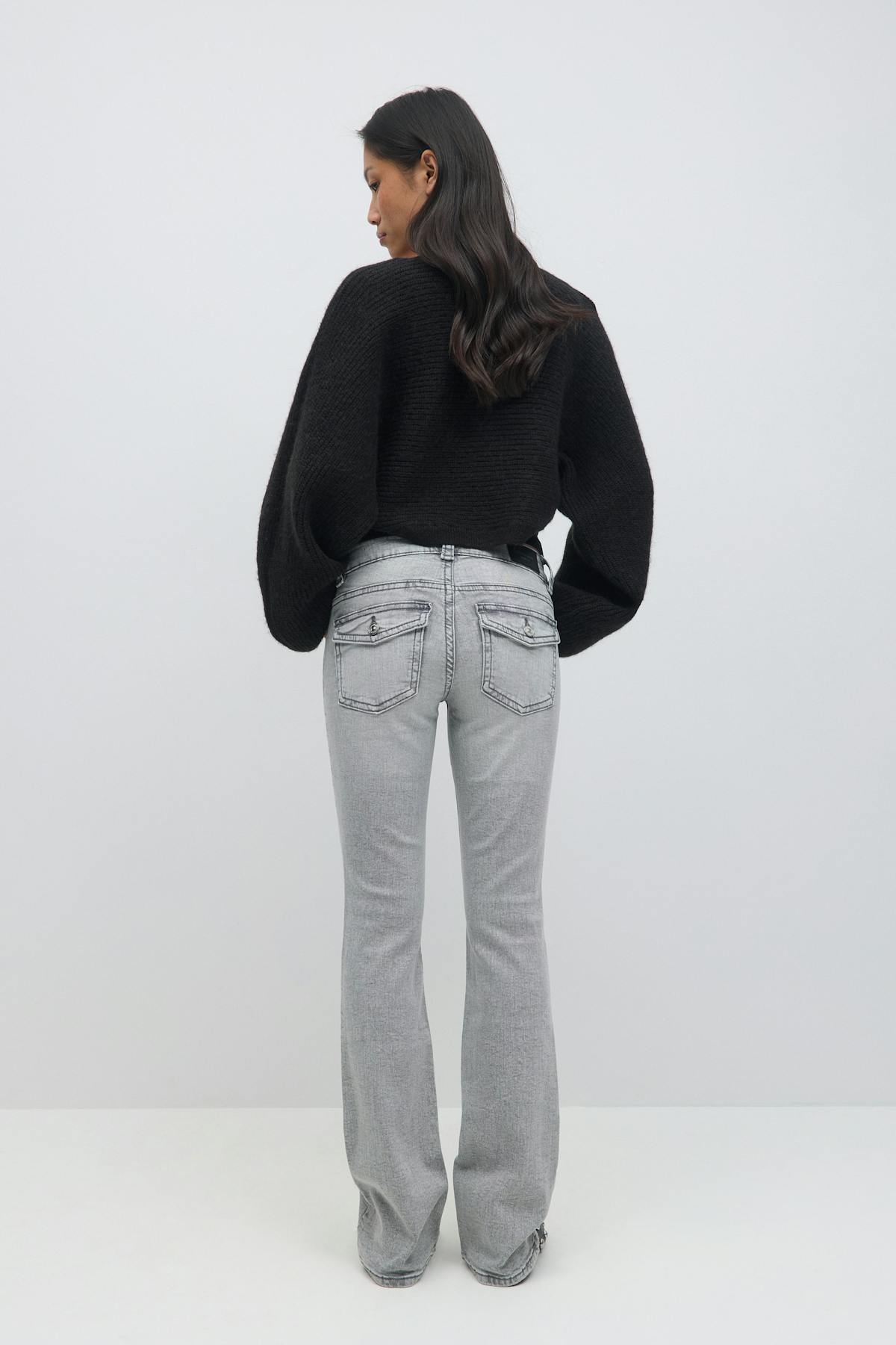 Y2k low bootcut jeans - Mid blue