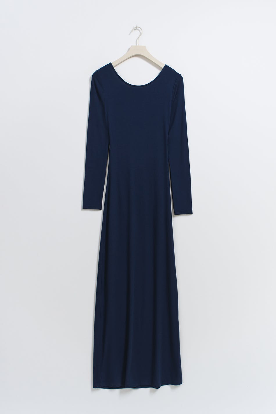 Soft touch open back dress - Black iris