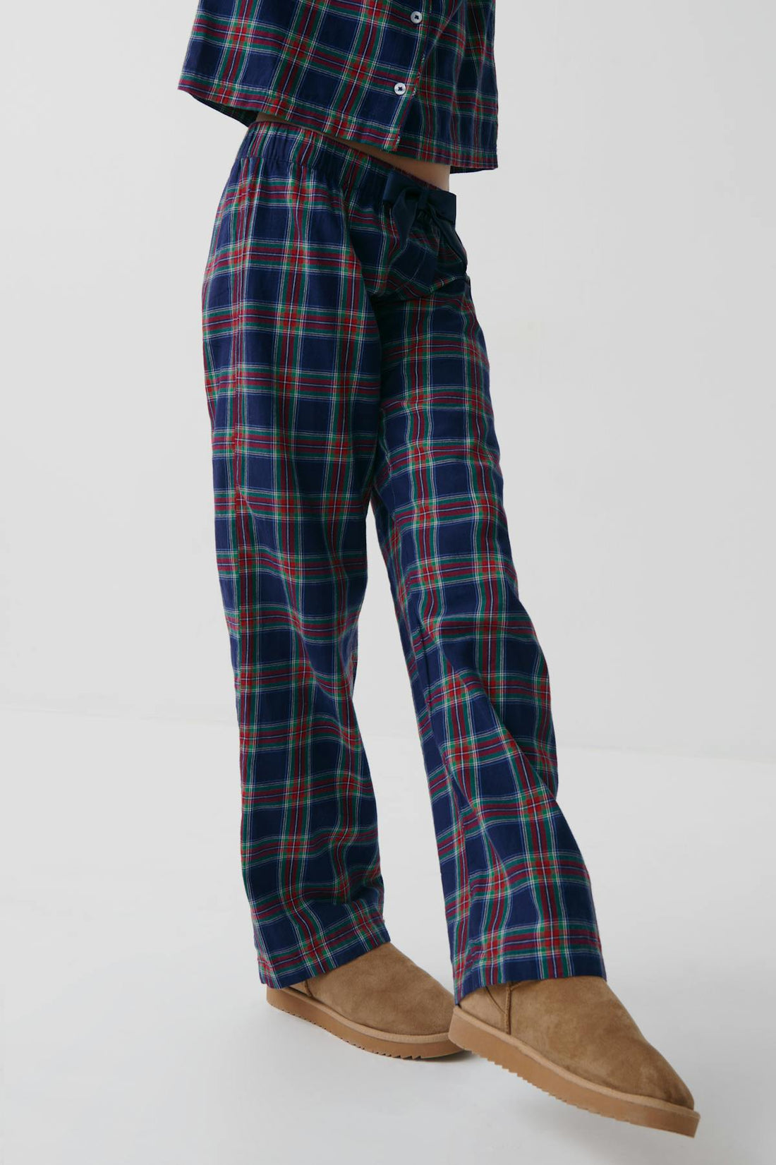 y flannel pj pants - Red/blue/check