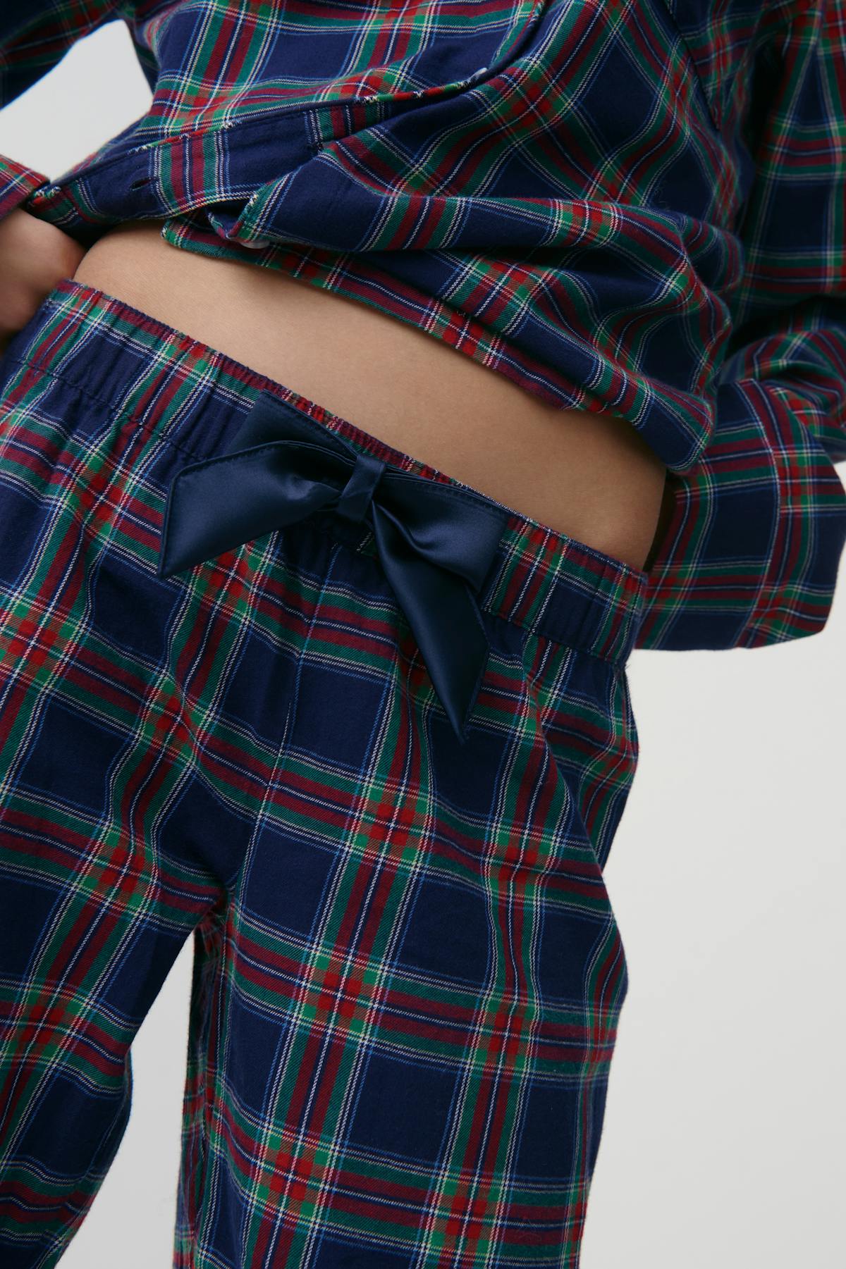 y flannel pj pants - Red/blue/check