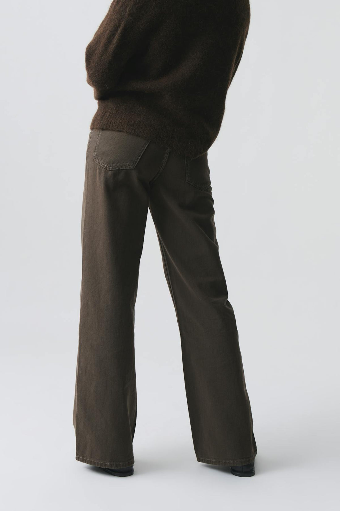 Mid wide jeans - Marron