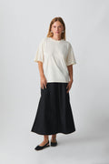 Oversized print tee - Gardenia