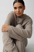 Knitted hoodie - Noir