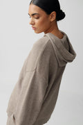 Knitted hoodie - Noir