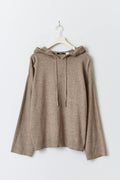 Knitted hoodie - Noir