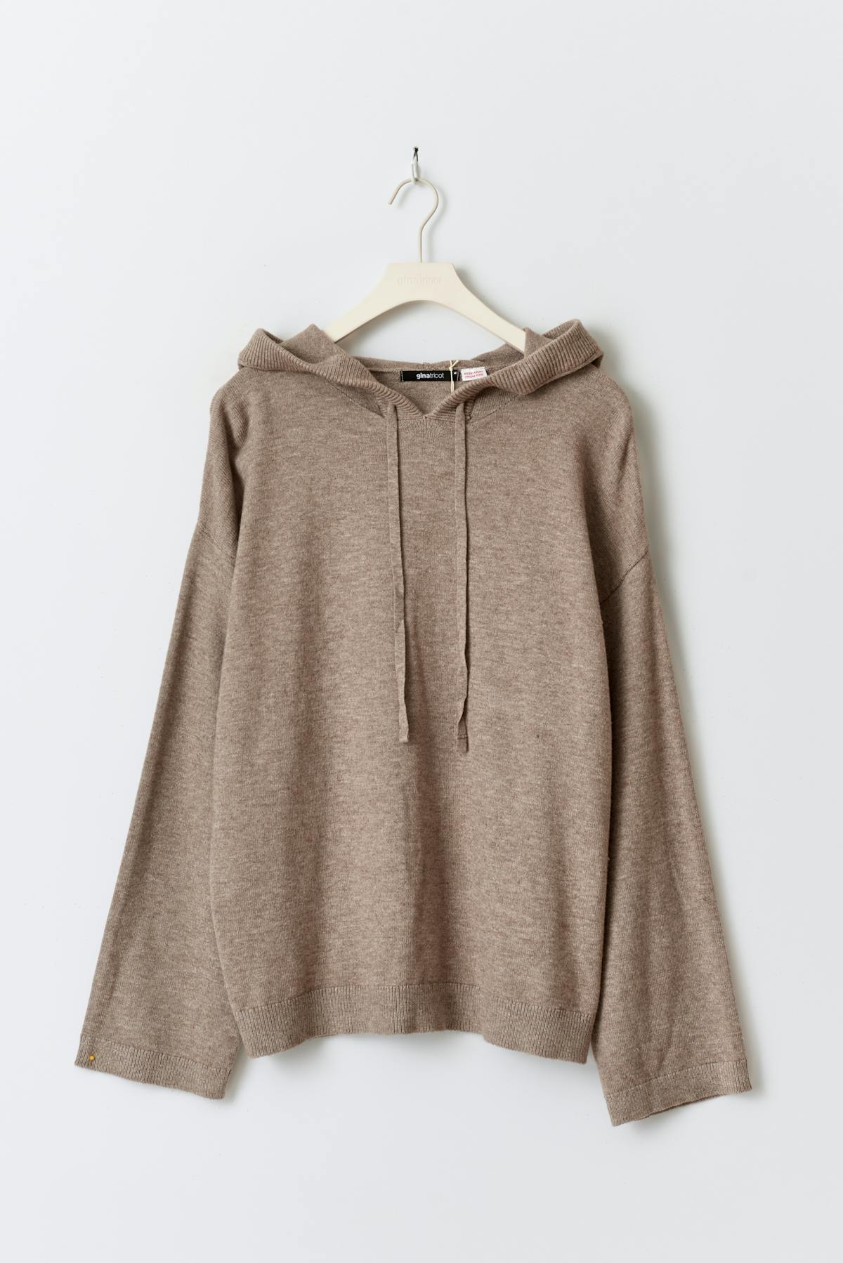 Knitted hoodie - Noir