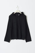 Knitted hoodie - Noir
