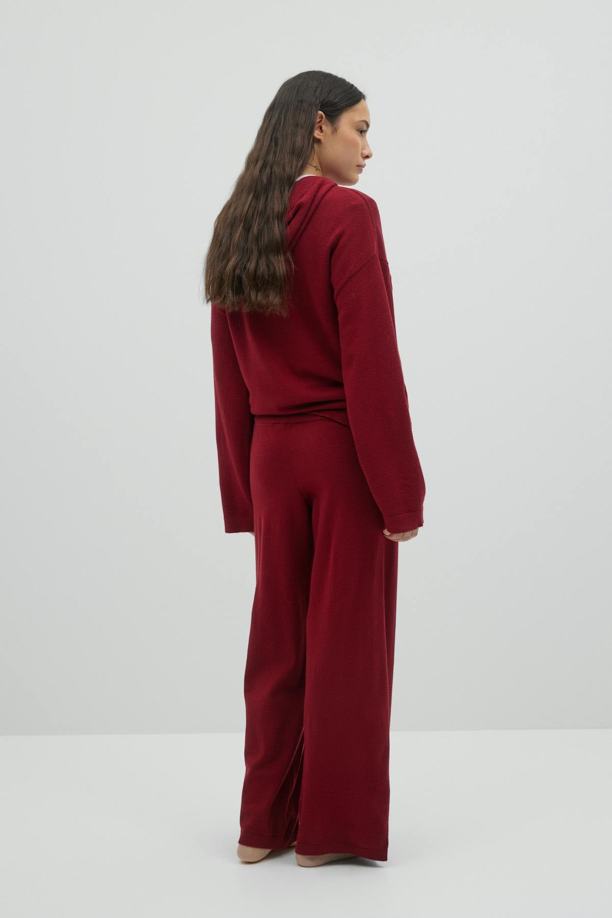 Homewear trousers - Rouge foncé