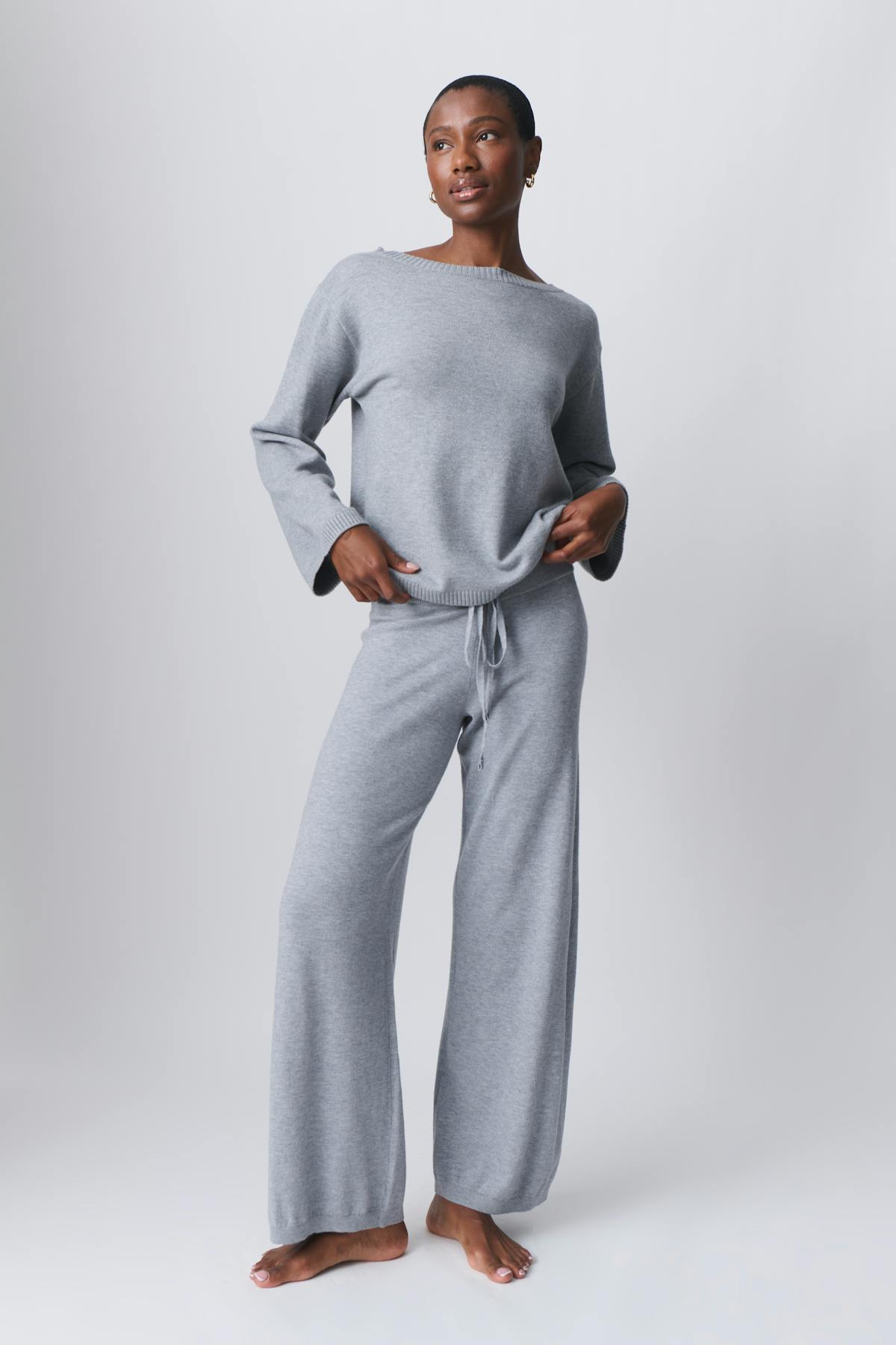 Homewear trousers - Grey melange