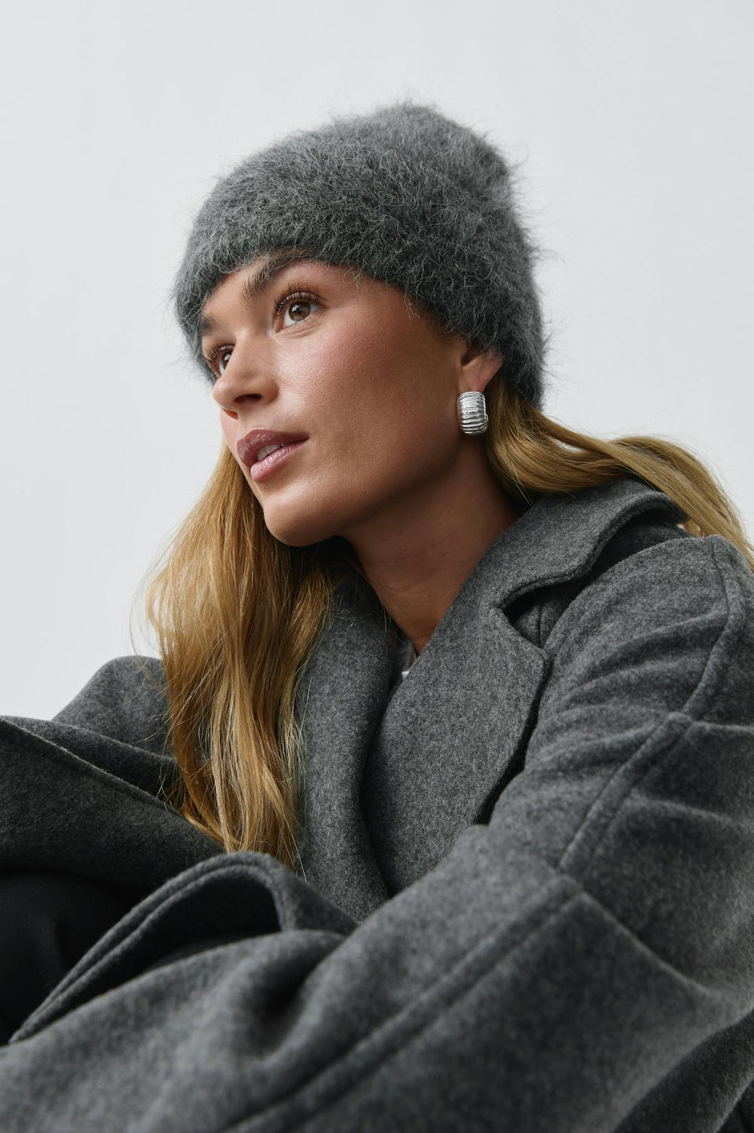 premium alpaca beanie - Antracit
