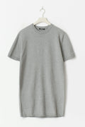 Knitted short dress - Grey melange