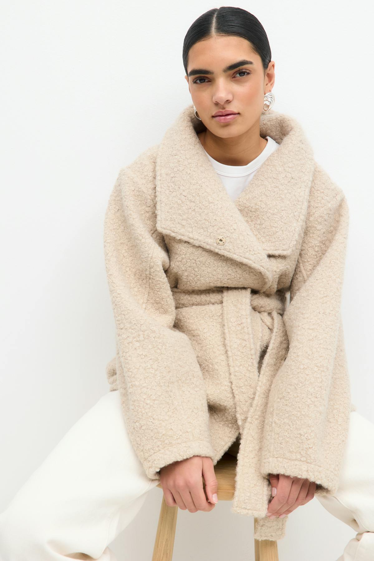 Soft belted jacket - Java
