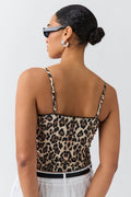 Bow singlet - Léopard