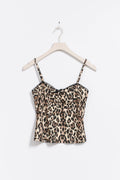 Bow singlet - Léopard