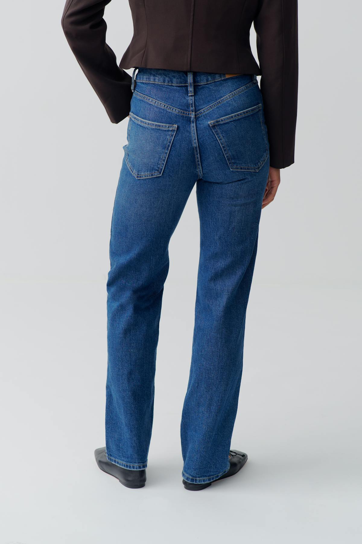 High straight jeans - Offblack