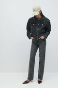 High straight jeans - Offblack