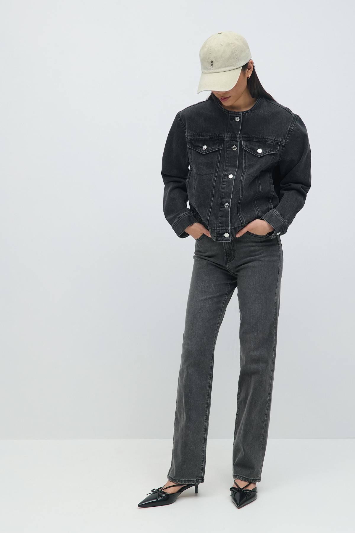 High straight jeans - Offblack