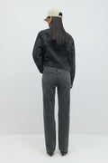 High straight jeans - Offblack