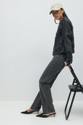 High straight jeans - Offblack