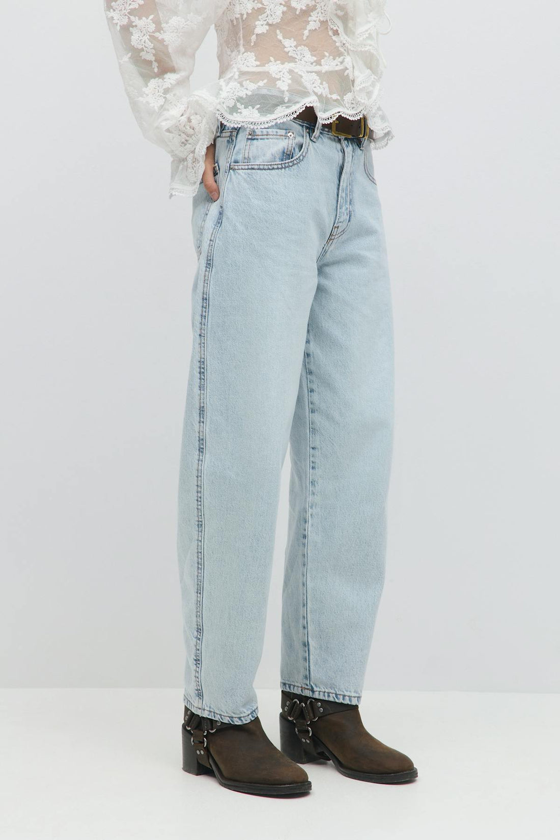 Barrel jeans - Bleu clair