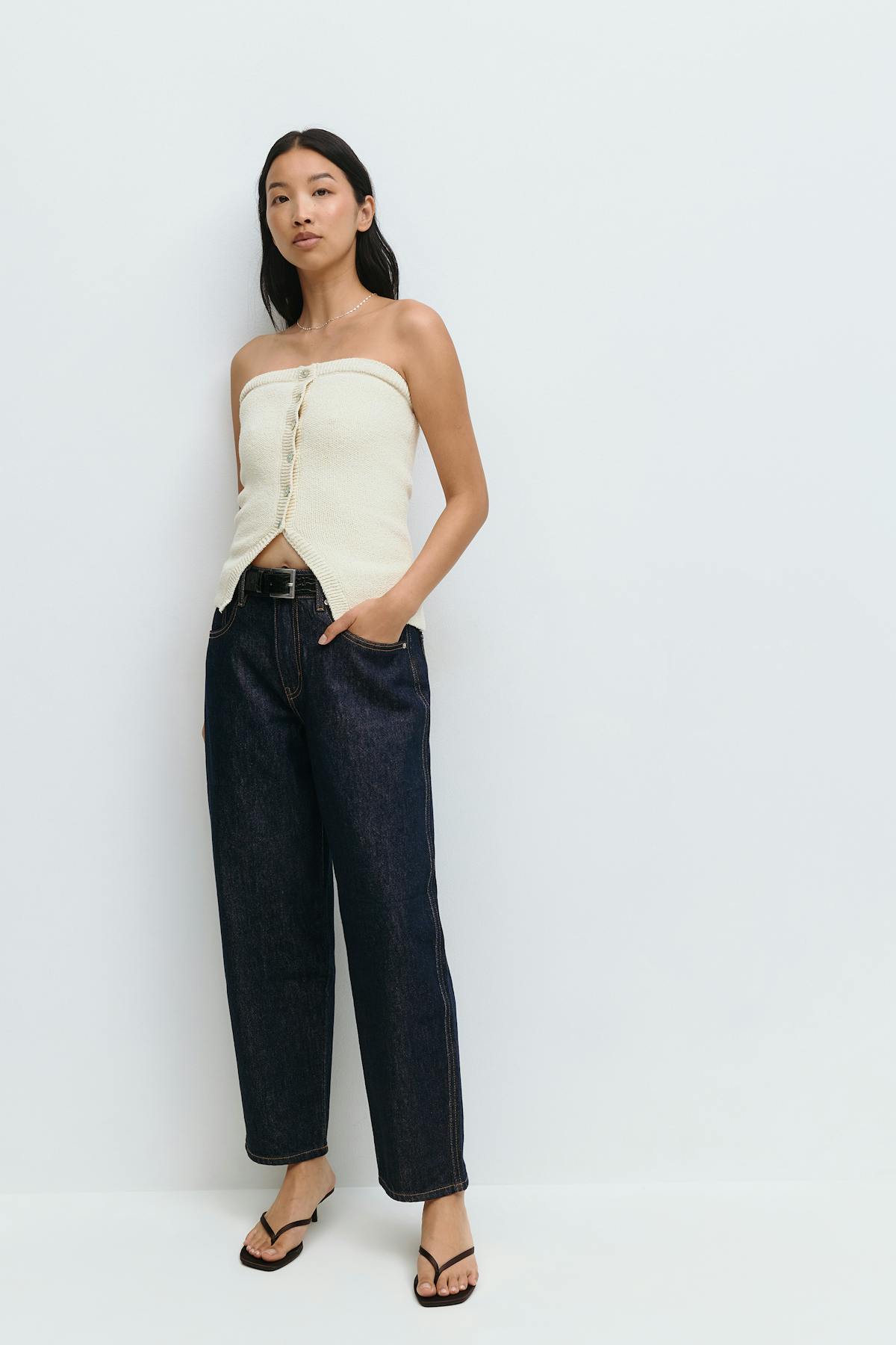 Barrel jeans - Offblack