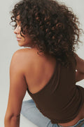 One shoulder drapy top - Pink lady