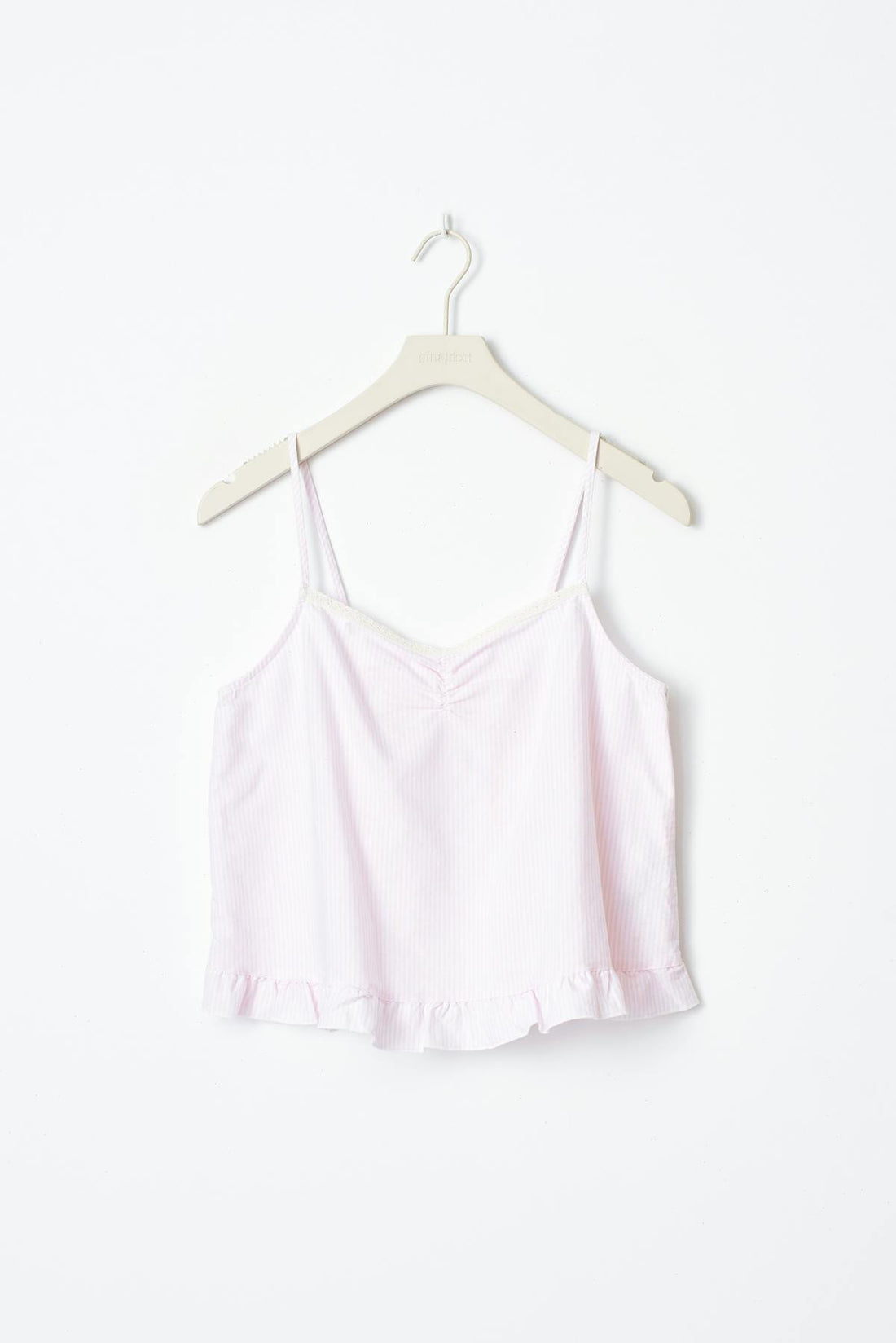 y cotton pj singlet - Pink stripe