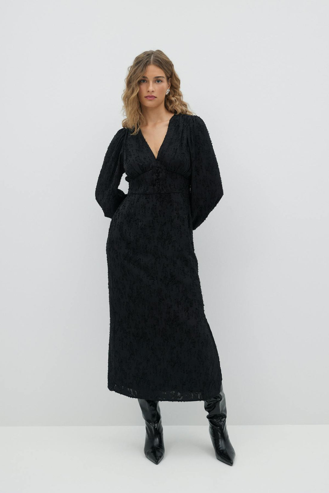 long sleeve dress - Noir