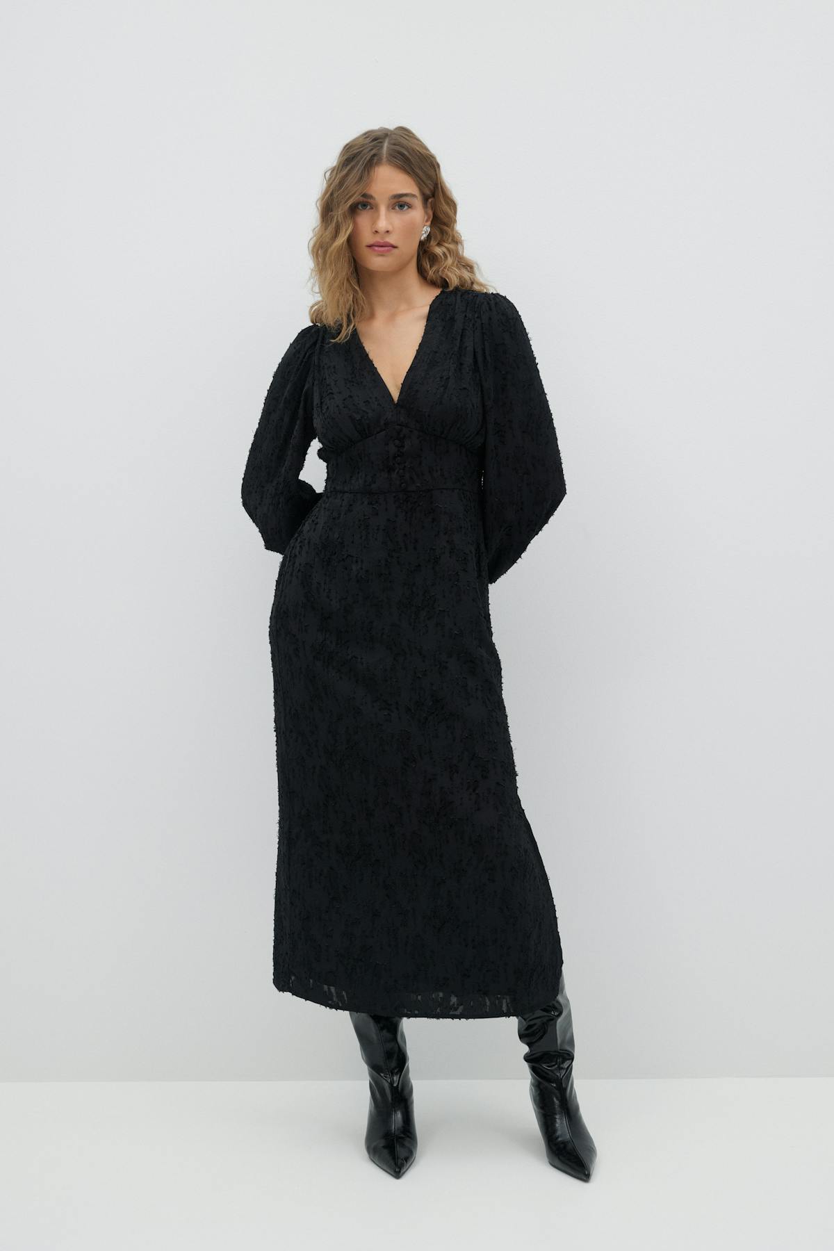 long sleeve dress - Noir