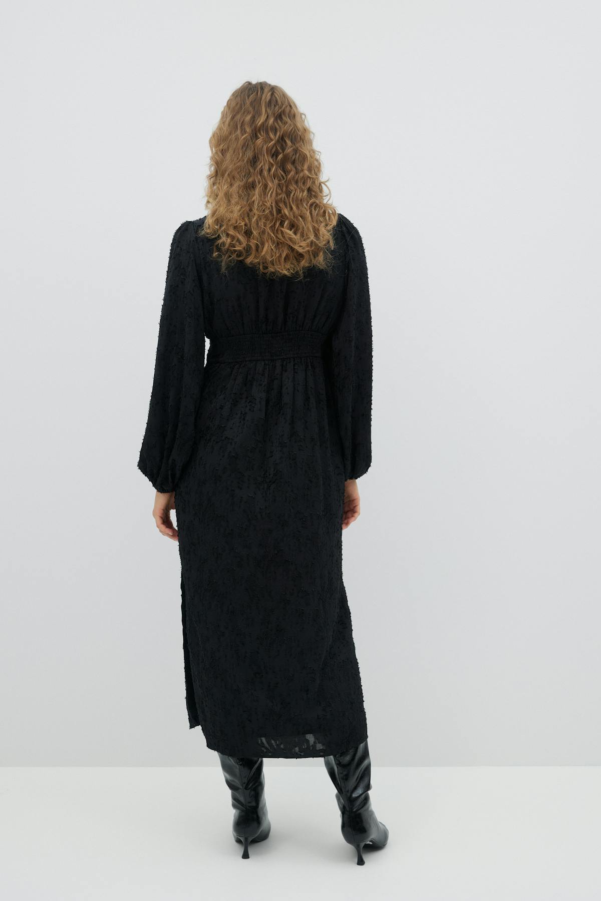 long sleeve dress - Noir