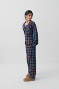 y flannel pj shirt - Red/blue/check