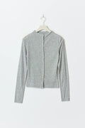 Button top - Lt grey melange