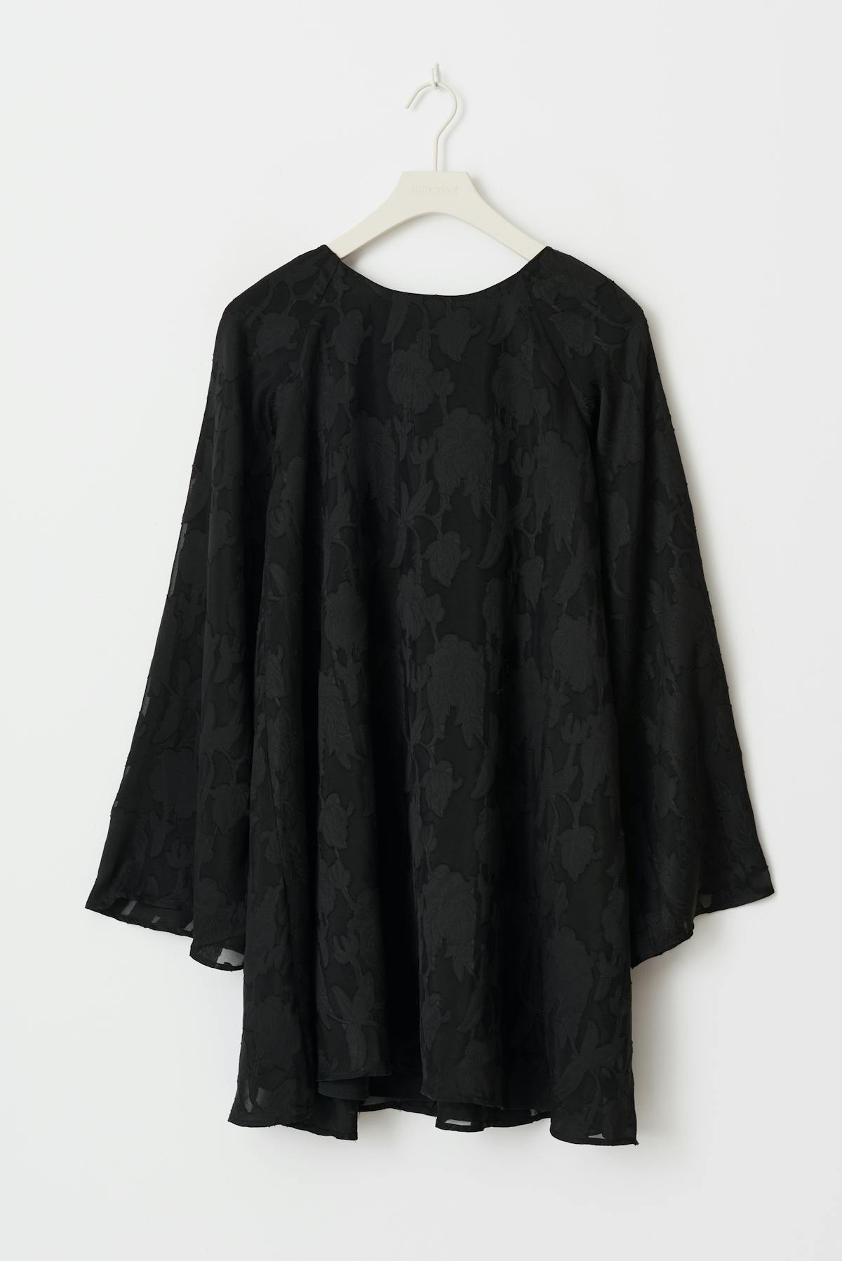 Wide flowy floral dress - Noir
