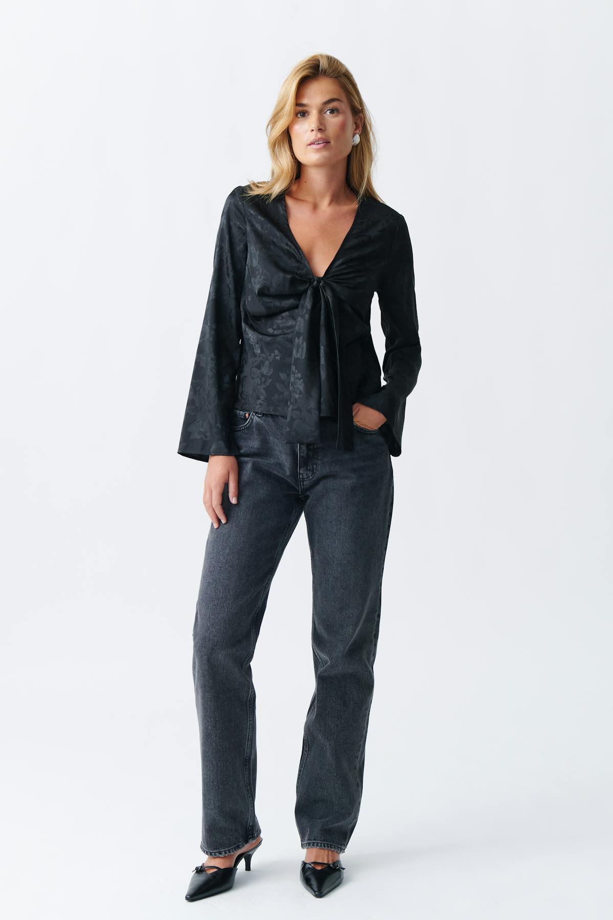 Twisted blouse - Noir