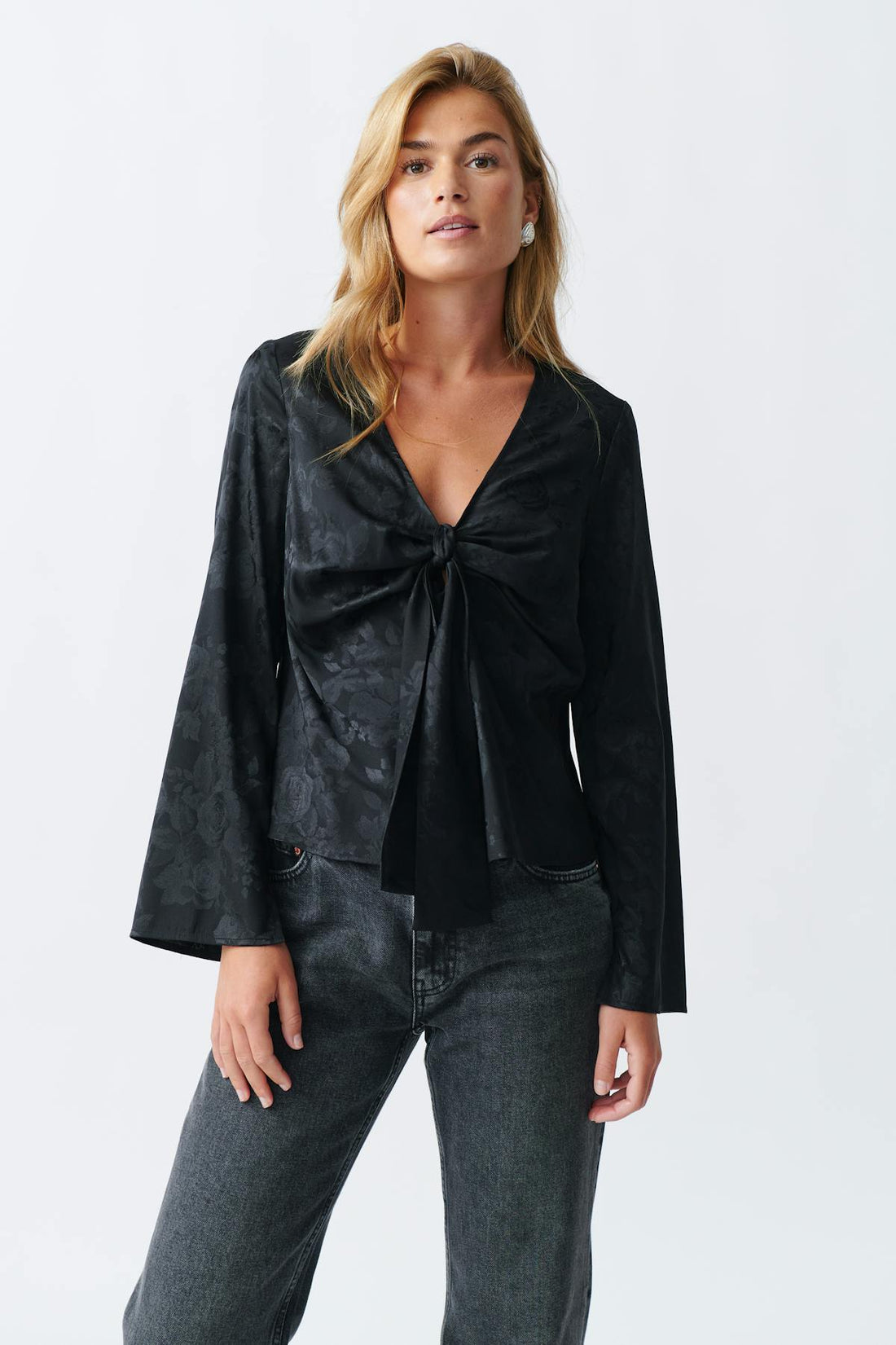 Twisted blouse - Noir