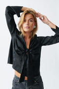 Twisted blouse - Noir