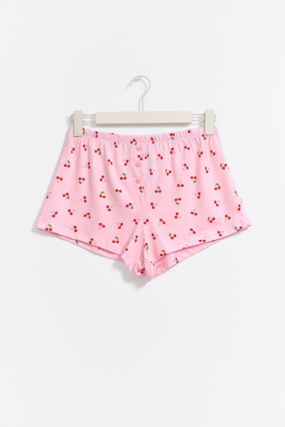 Soft pyjamas shorts - Pink cherry aop