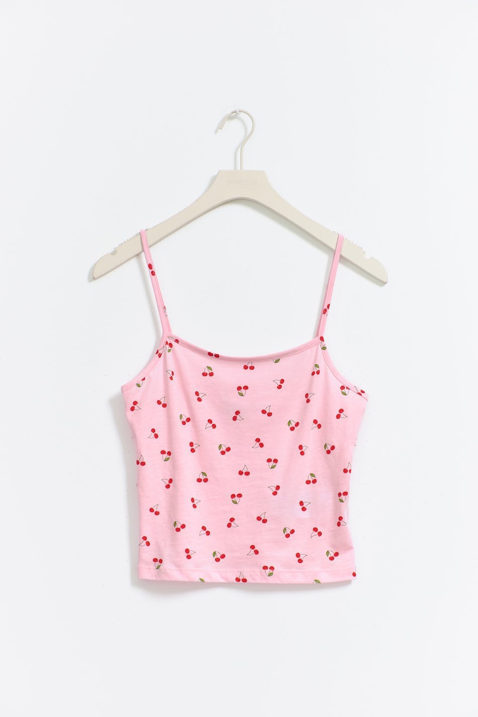 Soft pyjamas top - Pink cherry aop