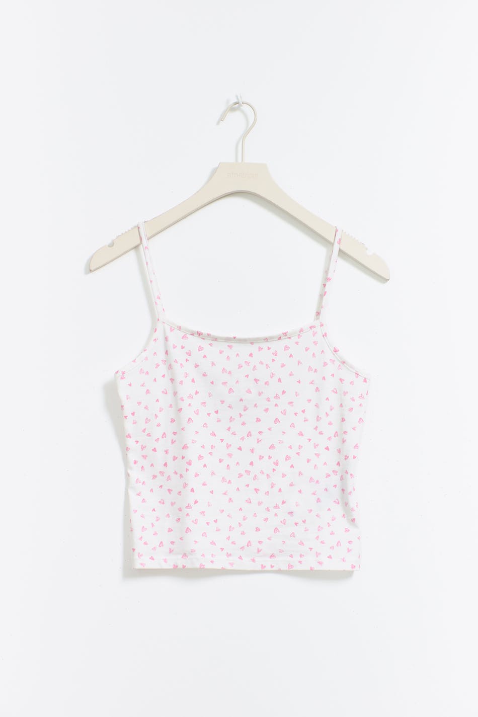 Soft pyjamas top - Pink heart aop