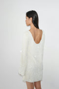 Loose sequin mini dress - Rose