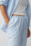 flannel pyjamas trousers - Blue/stripe