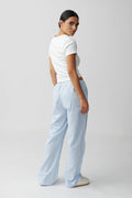 flannel pyjamas trousers - Blue stripe