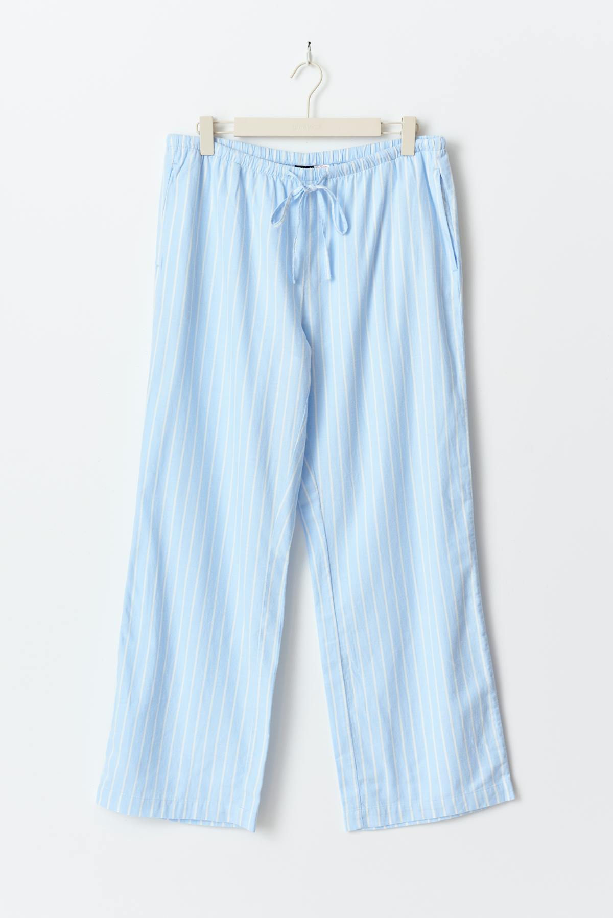 flannel pyjamas trousers - Blue stripe