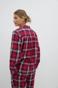 Flannel pyjamas shirt - Red check