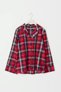 Flannel pyjamas shirt - Red check