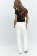 chunky low flare jeans - Gris clair