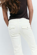 chunky low flare jeans - Gris clair