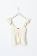 Frill singlet - Egret